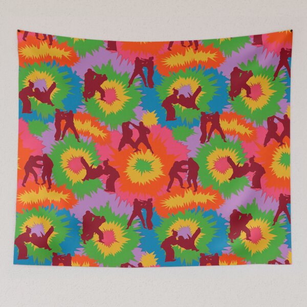 Item preview, Judo Colorful Tie Dye Vector Sport Pattern  designed and sold by VickyCloset.