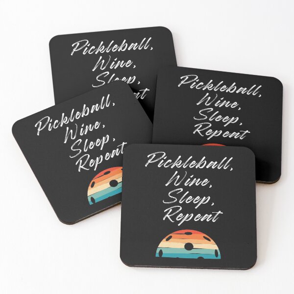 Item preview, Pickleball, Wine, Sleep, Repeat.  Pickle Ball Player Gifts for Men or Women designed and sold by High Functioning Fangirl.