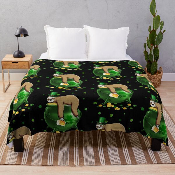 Item preview, Funny Drunk Sloth Beer St Patricks Day Lucky Shamrock Lazy Life designed and sold by tuanitus.