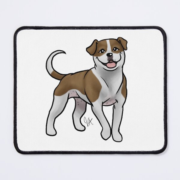 Item preview, Dog - American Bulldog - White and Brown designed and sold by Jennifer Stolzer.