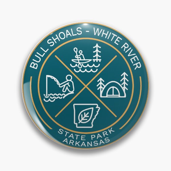 Item preview, Bull Shoals - White River State Park Heraldic Logo designed and sold by VanyaKar.