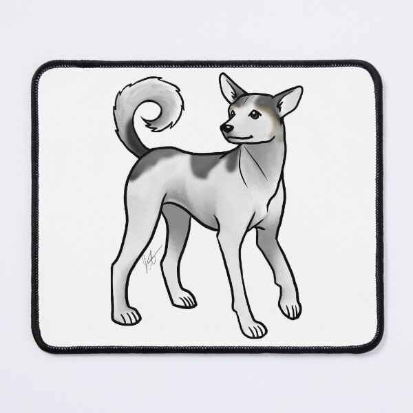 Item preview, Dog - Indian Native Dog - Black and White designed and sold by Jennifer Stolzer.
