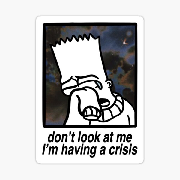 Bart sad Sticker by Loony80