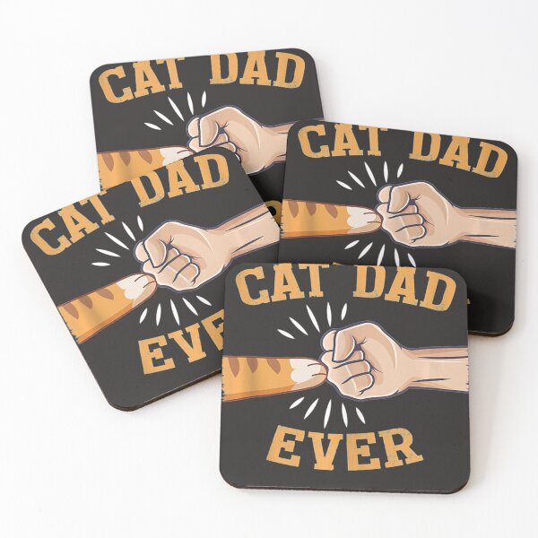 Item preview, Mens Mens Best Cat Dad Ever T-shirt Paw Fist Bump Tank Top designed and sold by larowfg.