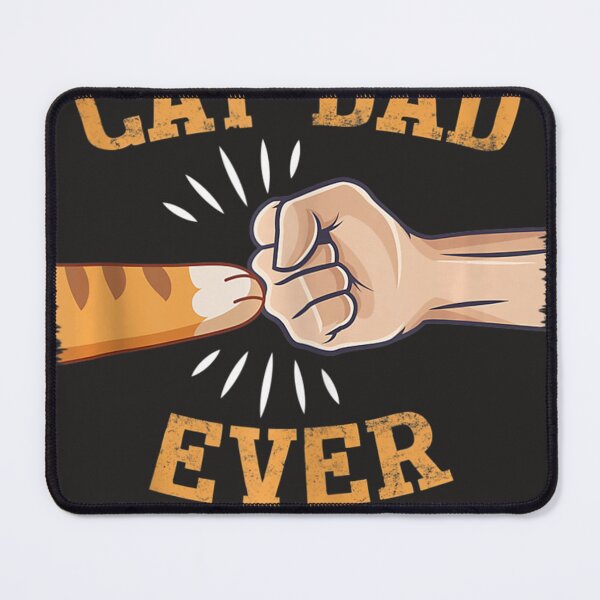 Item preview, Mens Mens Best Cat Dad Ever T-shirt Paw Fist Bump Tank Top designed and sold by larowfg.