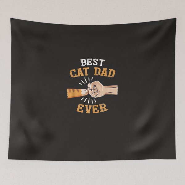 Item preview, Mens Mens Best Cat Dad Ever T-shirt Paw Fist Bump Tank Top designed and sold by larowfg.