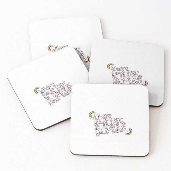 Item preview, “Where your fear is, there is your task.” designed and sold by storeAN.