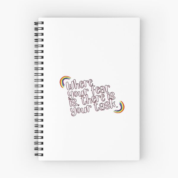 Item preview, “Where your fear is, there is your task.” designed and sold by storeAN.