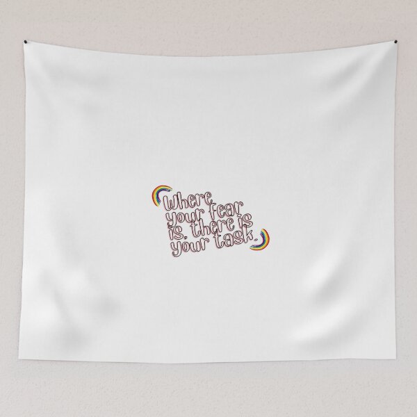 Item preview, “Where your fear is, there is your task.” designed and sold by storeAN.