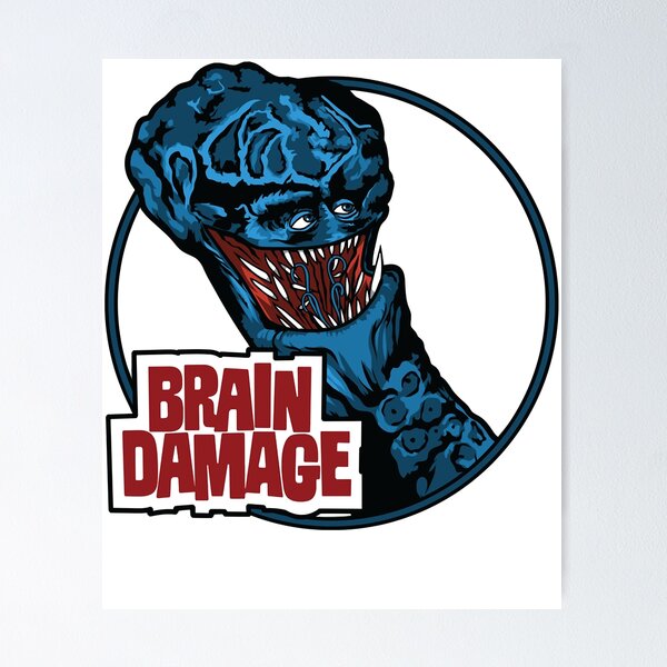 Item preview, Brains Funny Damaged designed and sold by EliGWhiteIii7.