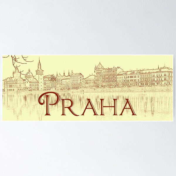 Item preview, Praha: Skyline Sketch designed and sold by Rae Tucker Photography & Designs.
