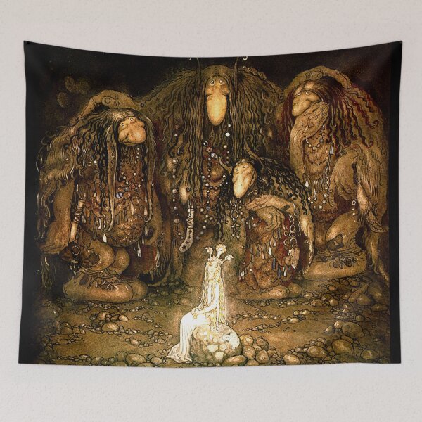 Item preview, Princess in Troll cave - John Bauer designed and sold by RPGHaven.
