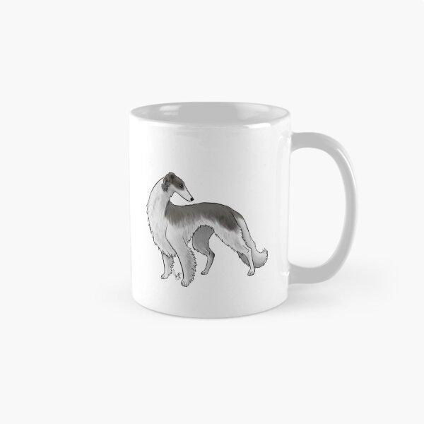 Item preview, Dog - Borzoi - Black and White designed and sold by Jennifer Stolzer.