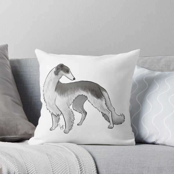 Item preview, Dog - Borzoi - Black and White designed and sold by Jennifer Stolzer.