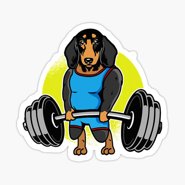 Dachshund Weightlifting Funny Deadlift Men Fitness Gym Gifts T-Shirt –  Teezou Store