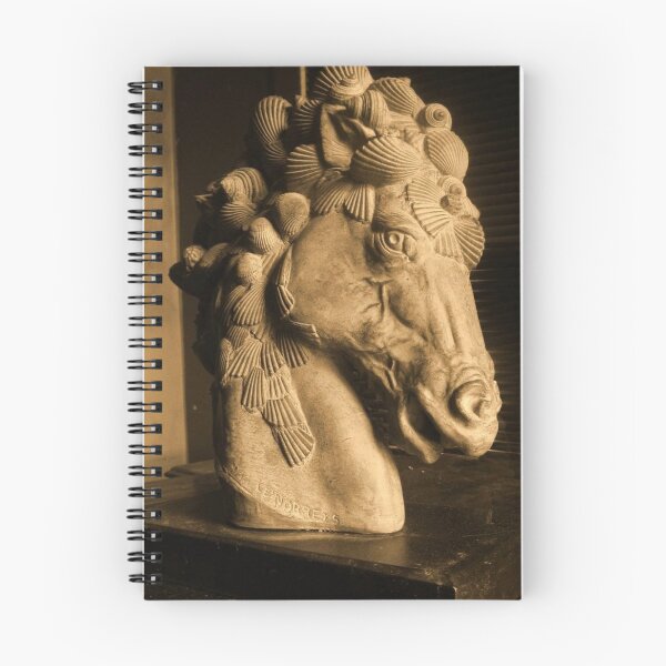 Item preview, Classical Horse Head Statue With Seashell Mane Design designed and sold by EarthArtDesigns.