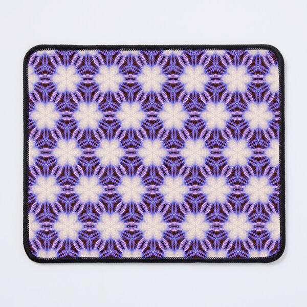 Item preview, Flowers in abstract Kaleidoscope pattern in bold purple, withe and pink.  designed and sold by Jonnekesart.