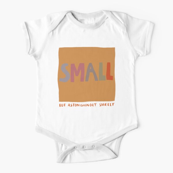small but astonishingly smelly Short Sleeve Baby One-Piece