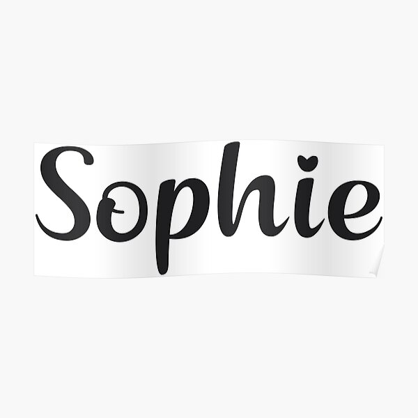 "Sophie" Poster for Sale by 99Posters Redbubble