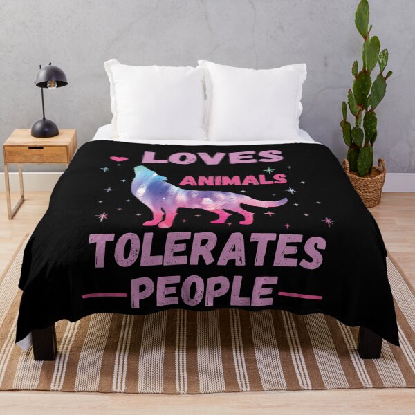 Item preview, Loves Animals Tolerates People designed and sold by Buzzbazaar.