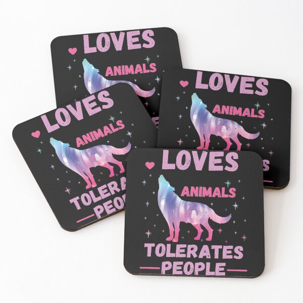 Item preview, Loves Animals Tolerates People designed and sold by Buzzbazaar.