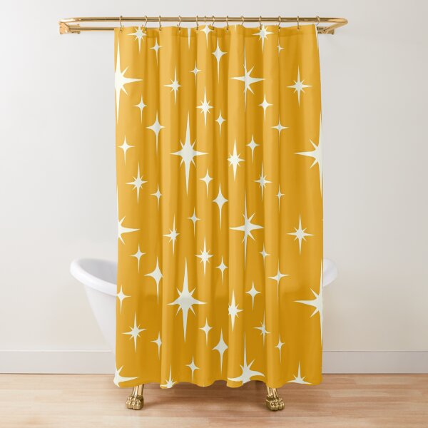 Mustard Yellow Shower Curtains for Sale