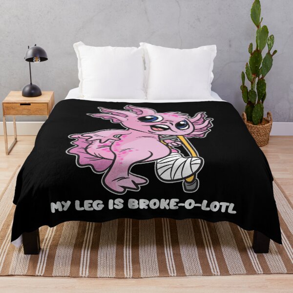 Item preview, My Leg Is Broke-o-lotl Broken Leg Axolotl designed and sold by Moonpie90.