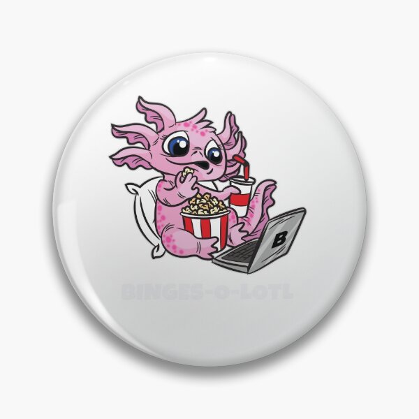 Item preview, Binge-o-lotl Binge Watching Axolotl designed and sold by Moonpie90.