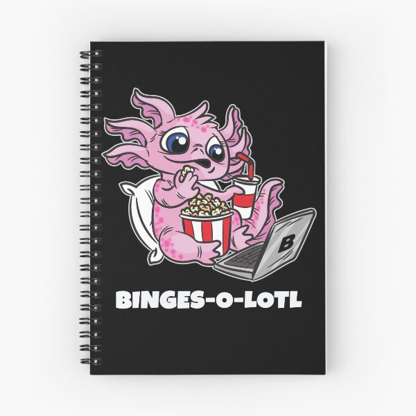 Item preview, Binge-o-lotl Binge Watching Axolotl designed and sold by Moonpie90.