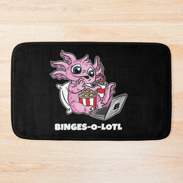 Item preview, Binge-o-lotl Binge Watching Axolotl designed and sold by Moonpie90.