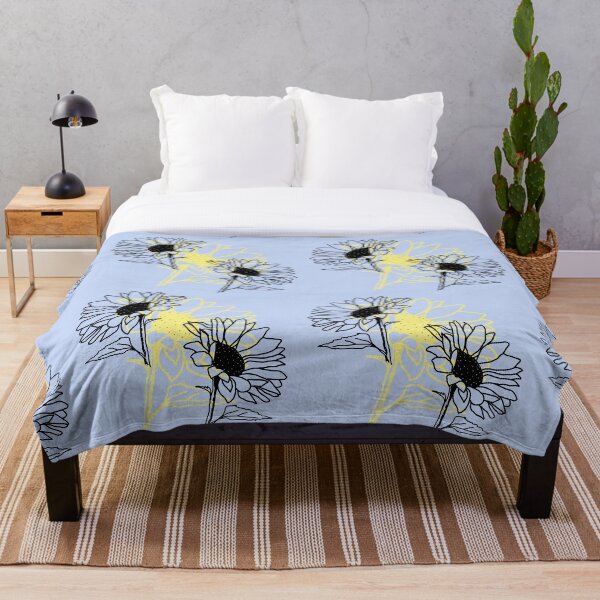 Item preview, Patrón de girasol negro y amarillo designed and sold by Print-Designs.