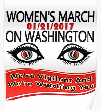 1-21-2017 Women March On Washington, DC Poster