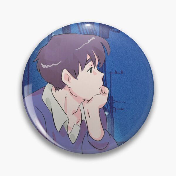 Item preview, Cute Anime Boy Thinking (Anime Street) designed and sold by Vibrant Creations.