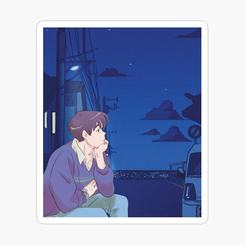 Lonely Anime Manga Girl Thinking About Stock Illustration 2210701859 |  Shutterstock