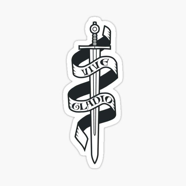 Vive Gladio (Black) Sticker