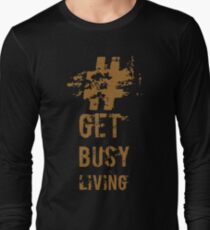Camiseta de manga larga Ocupate de vivir
