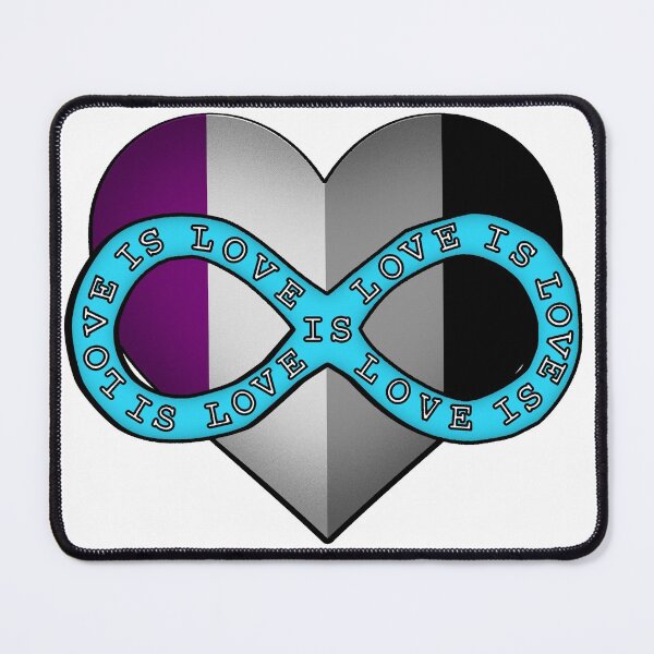 Item preview, Love is Love Asexual Polyamory Heart designed and sold by punkrockclimb.