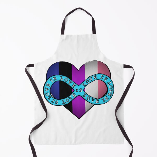 Item preview, Love is Love Genderfluid Polyamory Heart designed and sold by punkrockclimb.