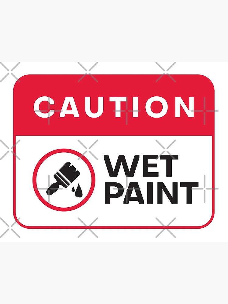 caution paint sign