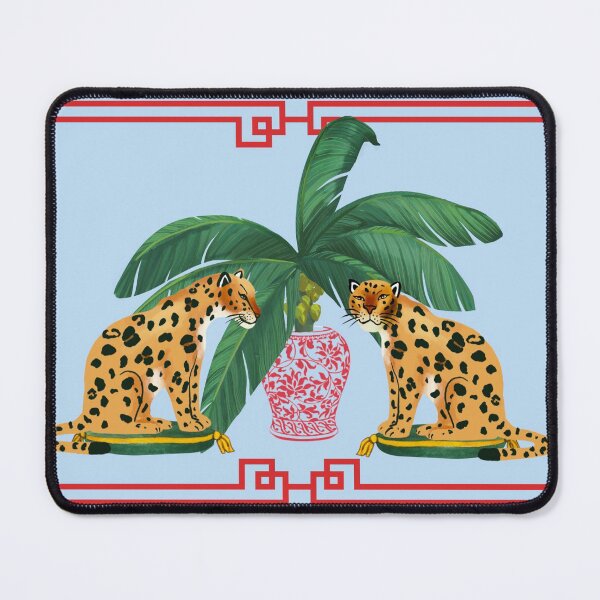 Item preview, Stately Pair Chinoiserie Leopard and Tropical Ginger Jar designed and sold by Yunihadi.