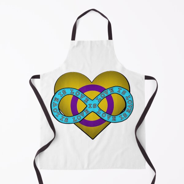 Item preview, Love is Love Intersex Polyamory Heart designed and sold by punkrockclimb.