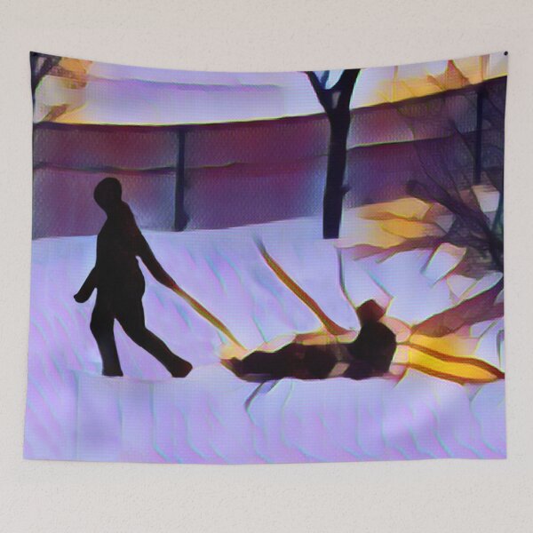 Item preview, Tobogganing in the snow Montreal designed and sold by Astralia.