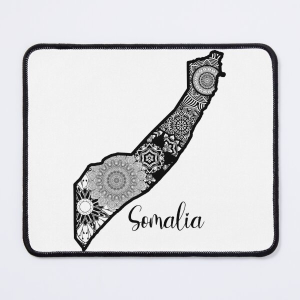 Item preview, Somalia Mandala Map Country Graphic designed and sold by VintageSomalia.