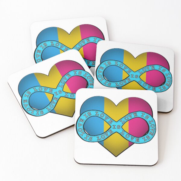 Item preview, Love is Love Pansexual Polyamory Heart designed and sold by punkrockclimb.