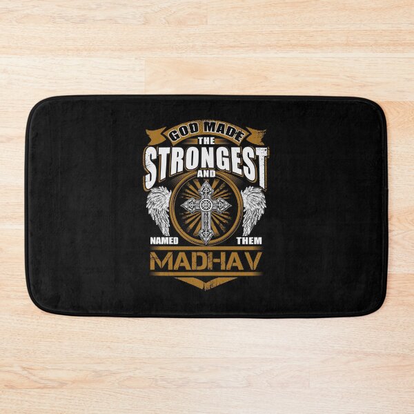 Item preview, Madhav Name T Shirt - God Found Strongest And Named Them Madhav Gift Item Tee designed and sold by nauglesamatha.