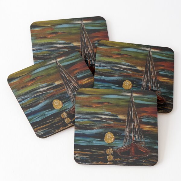 Item preview, Sailing at sunset. designed and sold by kkartwork.