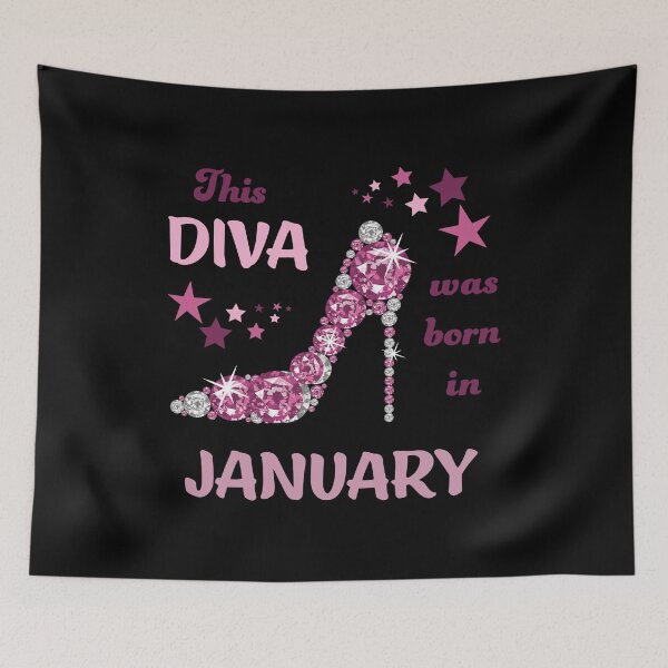 Item preview, Funny Birthday Month This Diva Was Born In January designed and sold by geminivibe.