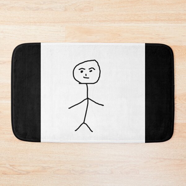 Item preview, Funny stickman - minimal drawing aesthetic designed and sold by Mad-Boy.