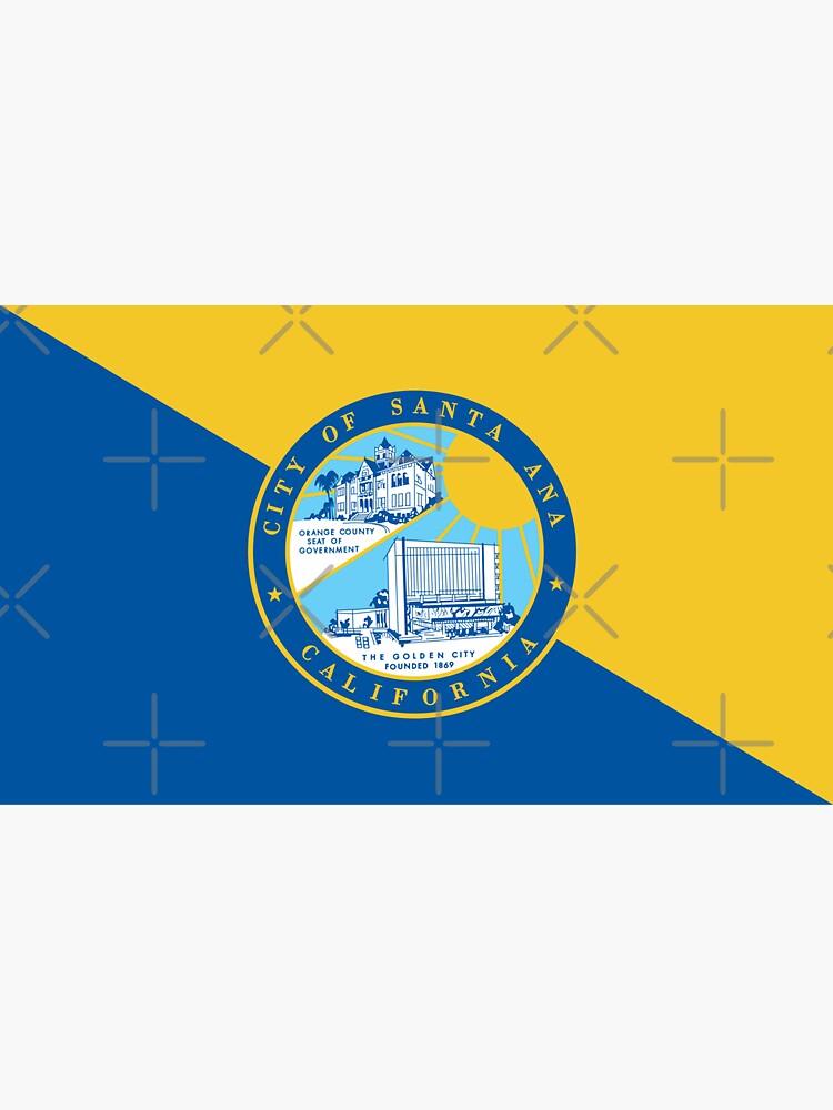 "Flag of Santa Ana, California USA" Sticker by mo91 Redbubble