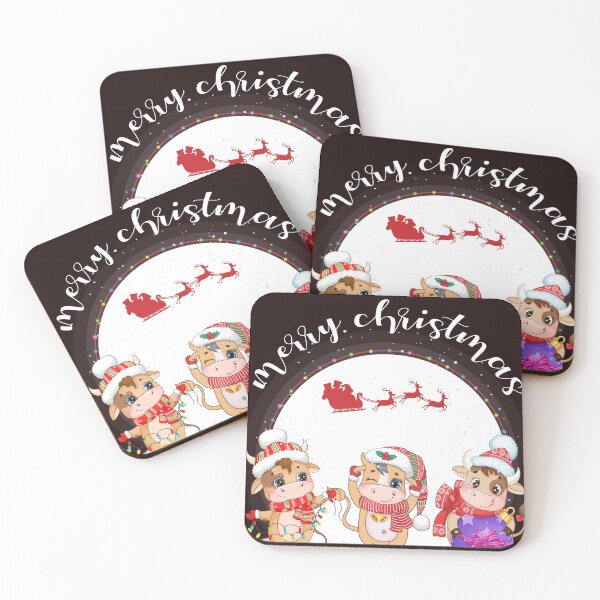 Item preview, Funny Cows Christmas Cows With Ornament Xmas designed and sold by LunaDangelo.